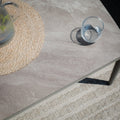 Maze - Milan Rope Weave 2 Seat Sofa Set with Rectangular Coffee Table - Cool Linen - Blythe Living