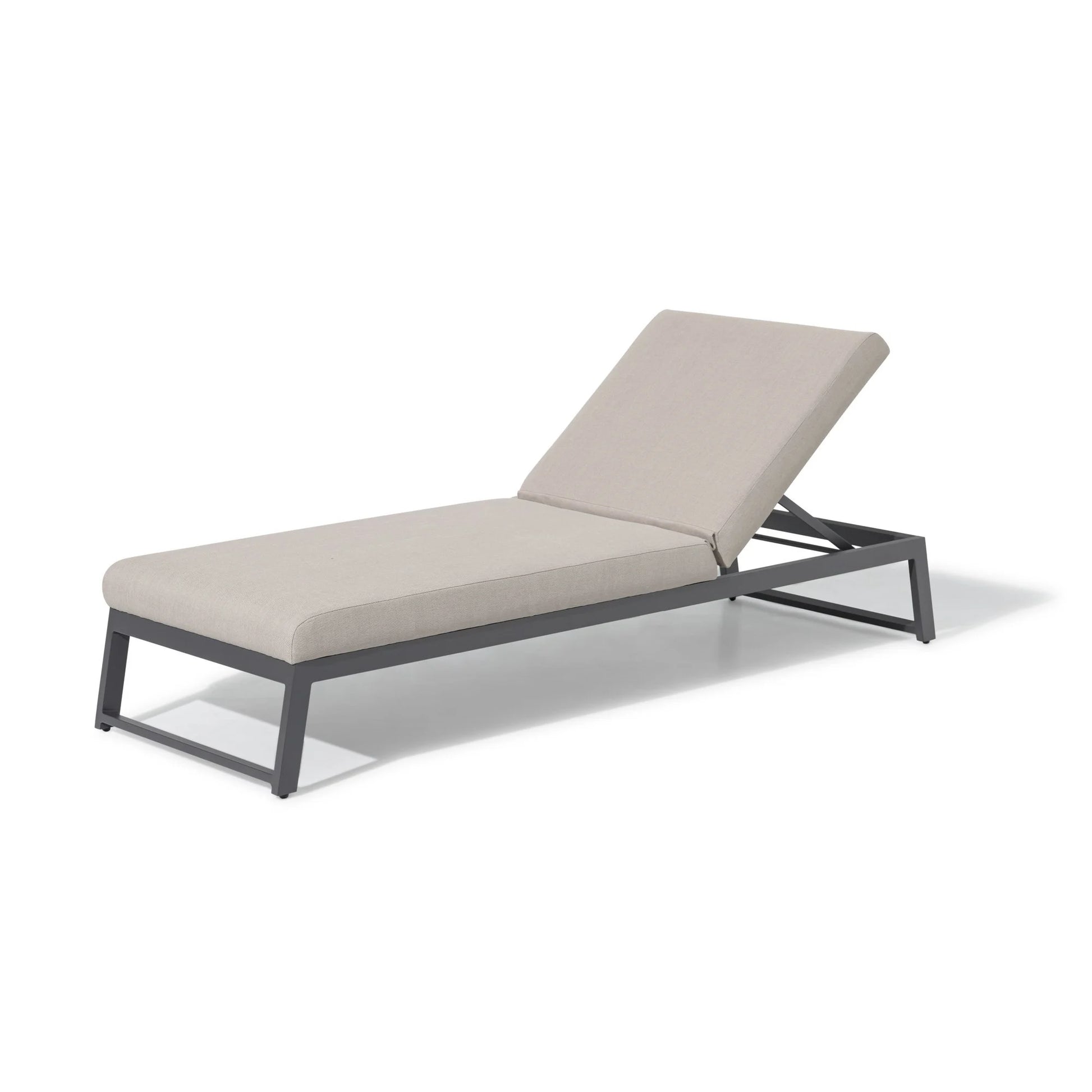 Maze - Outdoor Fabric Allure Sun Lounger - Oatmeal - Blythe Living