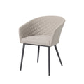 Maze - Jakarta Teak Extending 6 - 10 Seat Rectangular Dining Table
with 10 Outdoor Fabric Ambition Oatmeal Dining Chairs - Blythe Living
