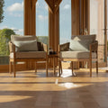 Maze - Porto Rope Weave Lounge Set with Small Round Side Table - Blythe Living