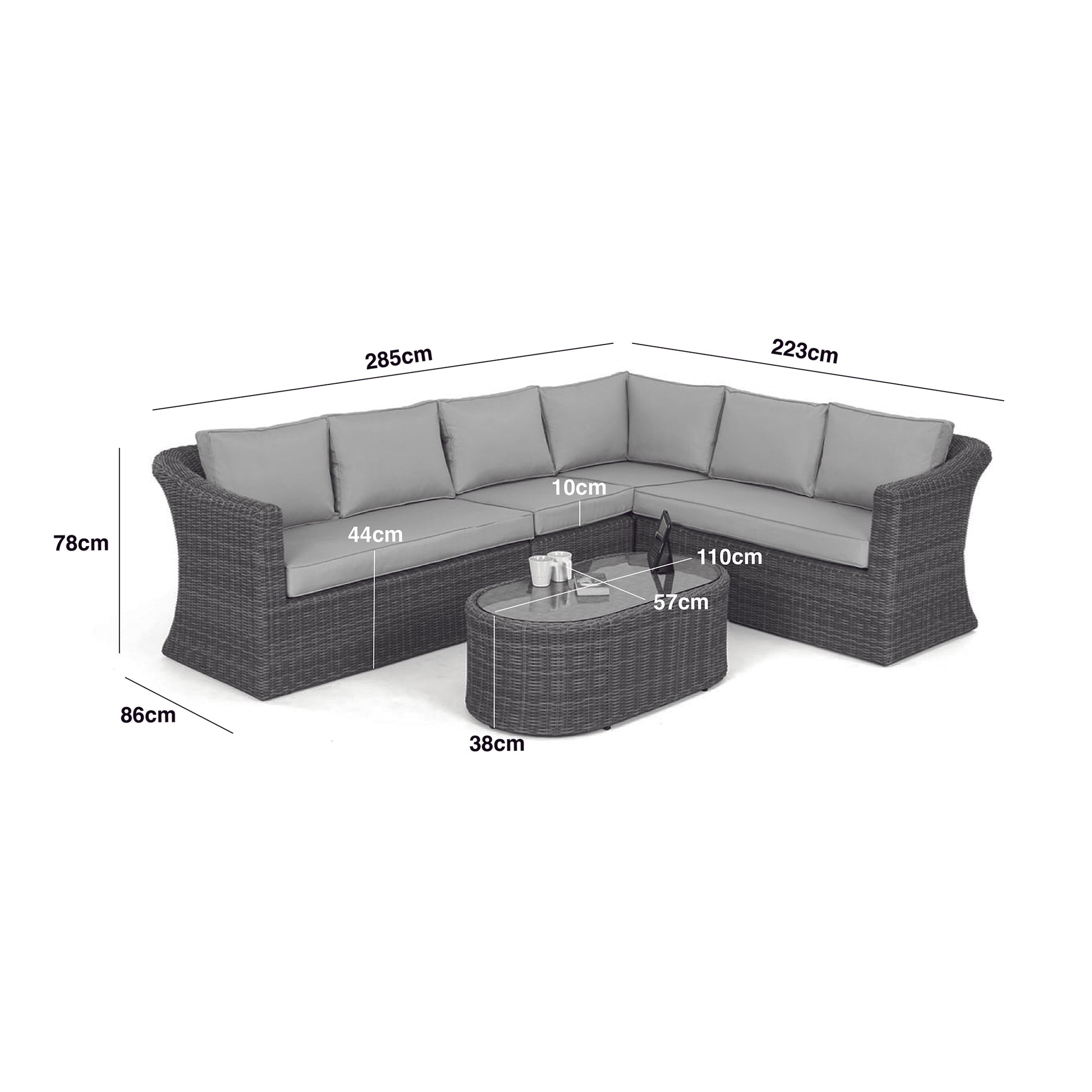 Maze - Winchester Large Rattan Corner Sofa Group - Blythe Living