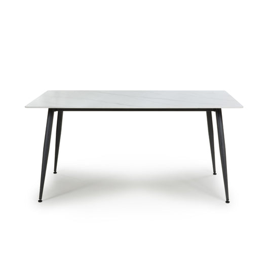 Monaco 1.6m White Dining Table - Blythe Living
