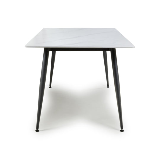 Monaco 1.6m White Dining Table - Blythe Living