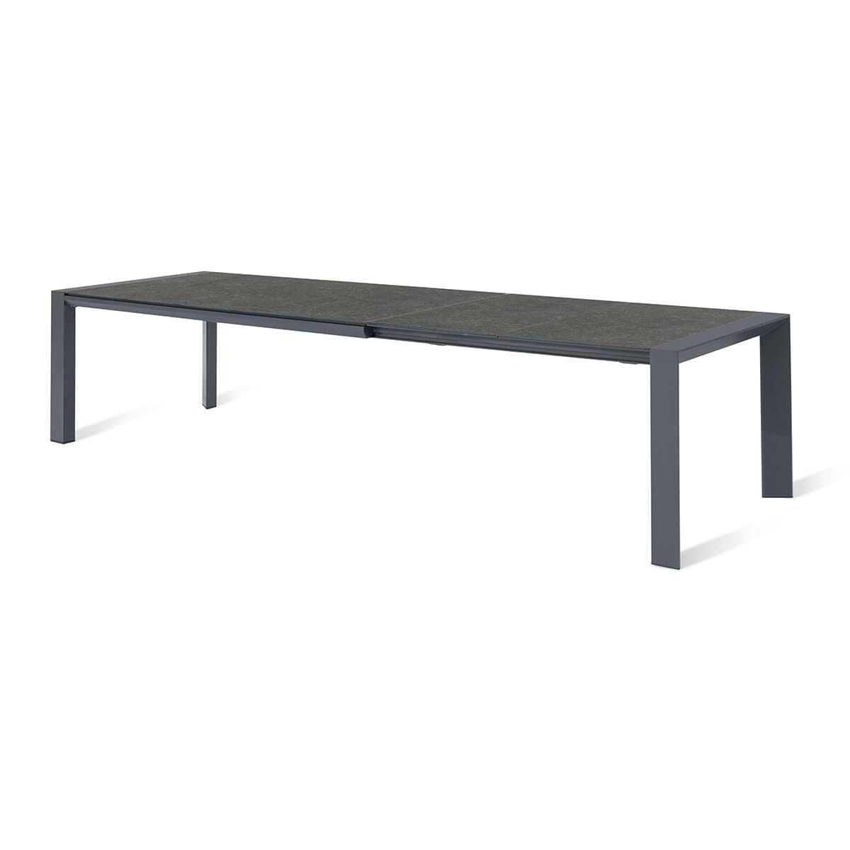 Maze - Outdoor Fabric Ambition 6 - 10 Seat Extending Dining Set - Flanelle - Blythe Living