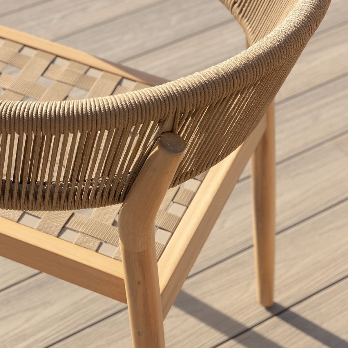 Maze - Porto Rope Weave 4 Seat Round Dining Set - Blythe Living
