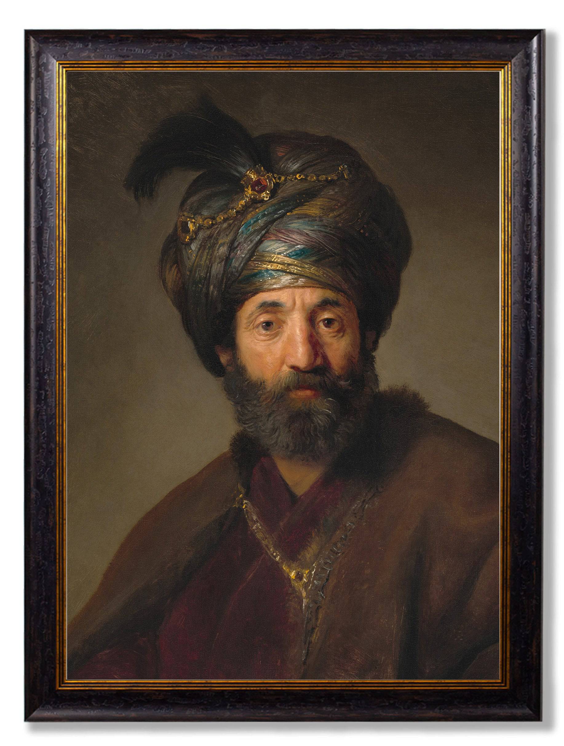 c.17th Century Rembrandt's Oriental Gentlemen - Blythe Living