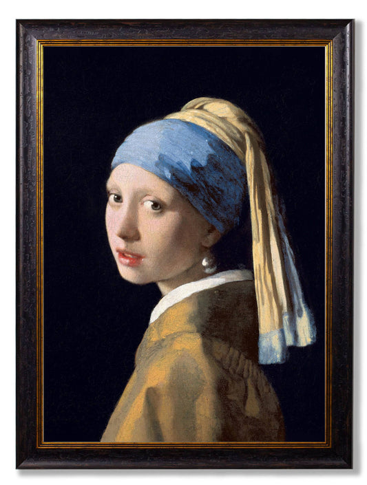 c.1665 Girl with a Pearl Earring J Vermeer - Blythe Living