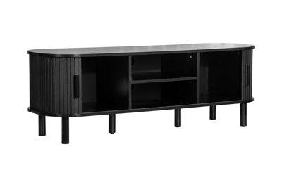 AFFORDABLE AXEL FLUTED TV UNIT BLACK