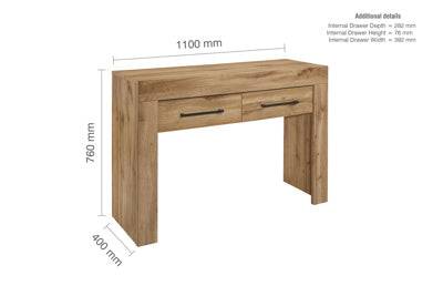 AFFORDABLE COMPTON CONSOLE TABLE OAK