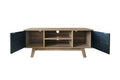 AFFORDABLE SHARD TV UNIT WALNUT & BLACK