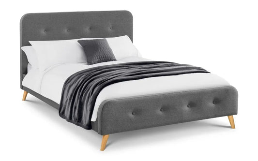 Astrid Curved Retro Buttoned Bed