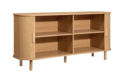 AXEL 2 DOOR FLUTED SIDEBOARD OAK - Blythe Living