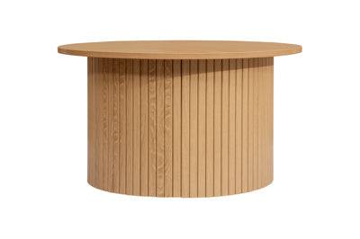 AXEL ROUND FLUTED COFFEE TABLE OAK - Blythe Living