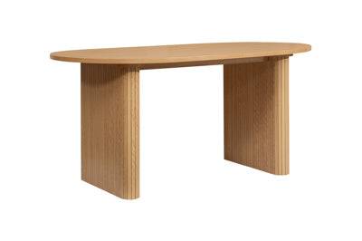 AXEL OVAL FLUTED DINING TABLE OAK - Blythe Living