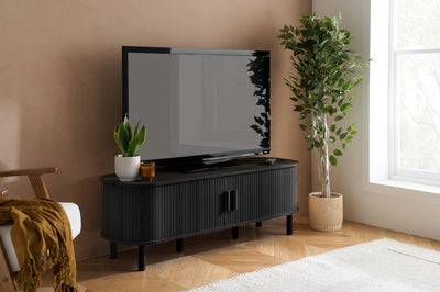 AXEL FLUTED TV UNIT BLACK