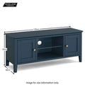 Affordable Harrogate Blue 120cm Large TV Stand