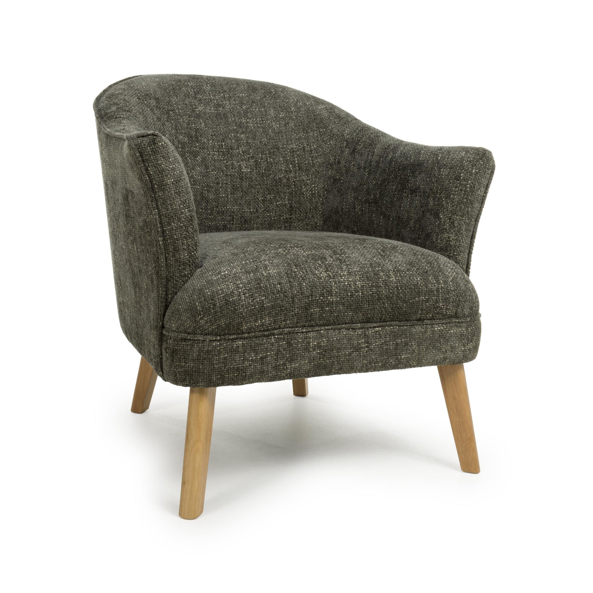 Affordable Mallory Flax Effect Green Armchair Online Store