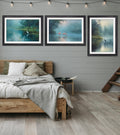 Misty Lake Flamingos - Black Hurstwood Frame - Blythe Living