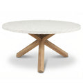 Antigua 6 Seat Round Terrazzo Dining Set with premium finish, great to order for elegant garden dining