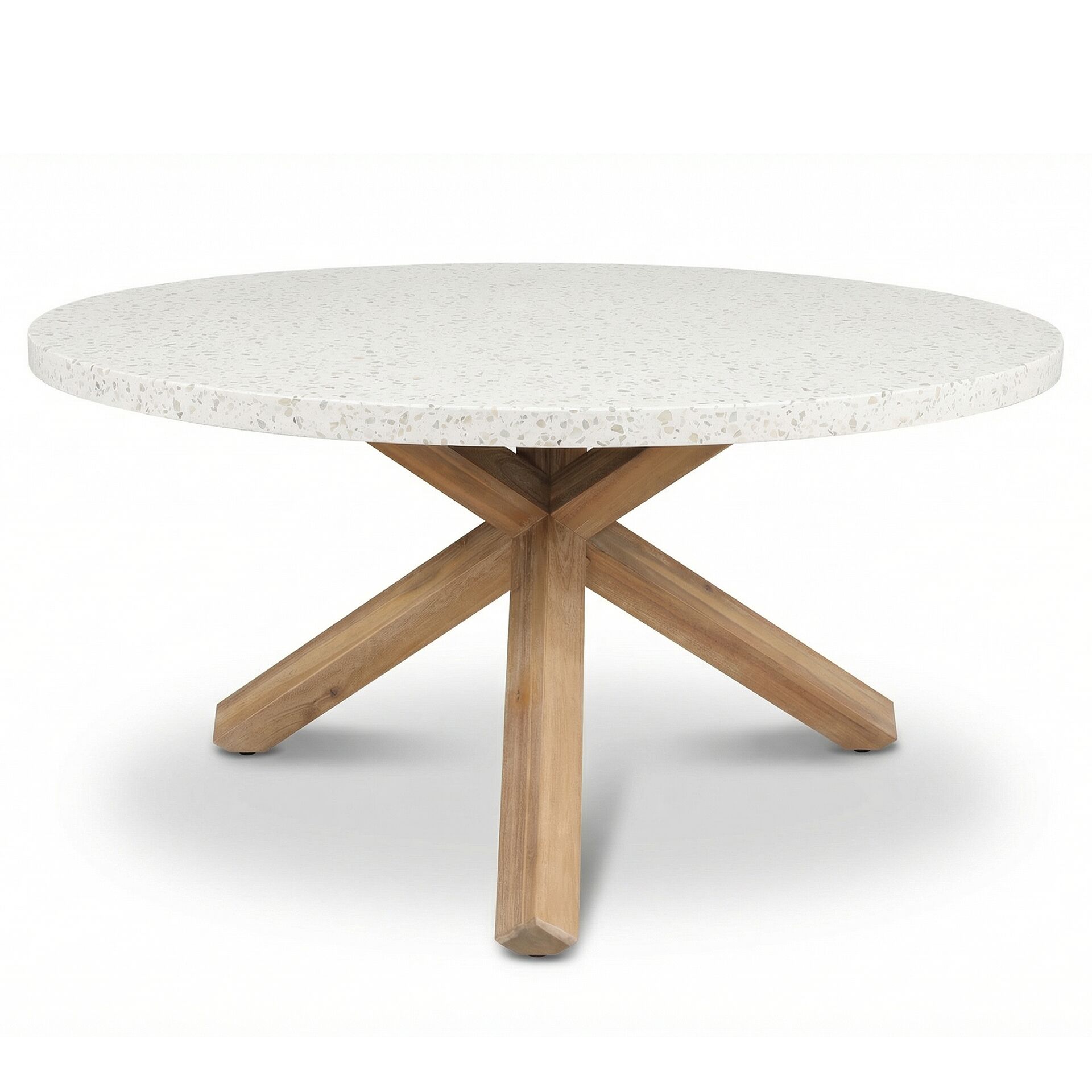 Antigua 6 Seat Round Terrazzo Dining Set with premium finish, great to order for elegant garden dining