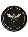 Antique British bee print dark sustainable round frame for sale online UK

