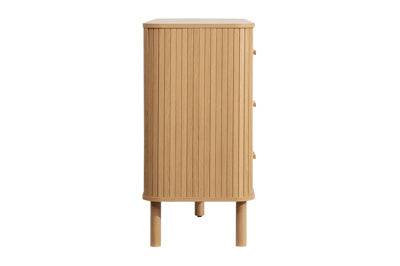 Axel 6 Drawer Fluted Chest Oak buy online free mainland UK delivery
