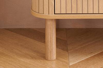 Axel 6 Drawer Fluted Chest Oak for sale modern bedroom furniture
