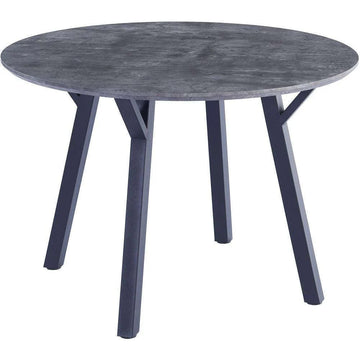 Essentials 1.1m Round Dining Table Concrete Effect