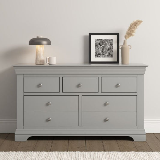 BORDEAUX 3+2 DRAWER CHEST - PEBBLE GREY