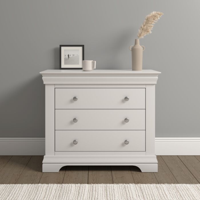BORDEAUX 3 DRAWER CHEST - IVORY