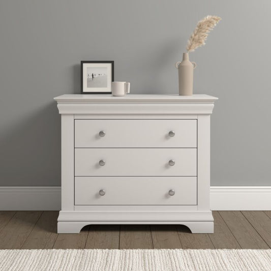 BORDEAUX 3 DRAWER CHEST - IVORY