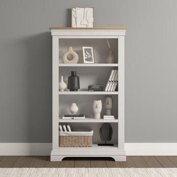 BORDEAUX BOOKCASE - IVORY/OAK
