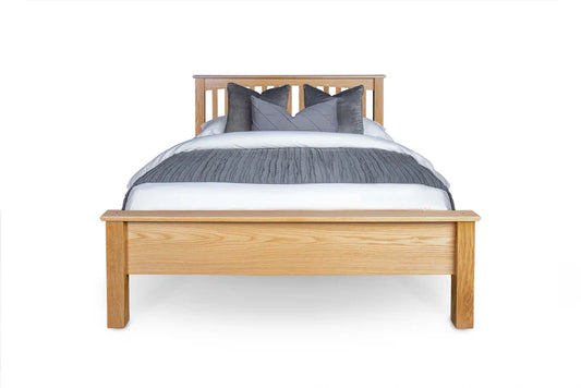 Brantham Oak Bed Frame - Low Foot End - Natural Oak