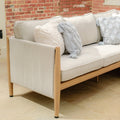 Maze - Burford Large Aluminium Corner Sofa Set with Rectangular Coffee Table - Almond - Blythe Living