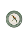 c.1870 Kingfisher and Bee Eater - Round Frame Green - Blythe Living