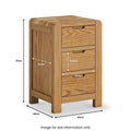 Bergen Oak Bedside