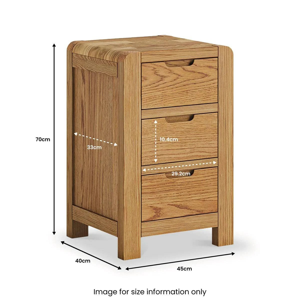 Bergen Oak Bedside
