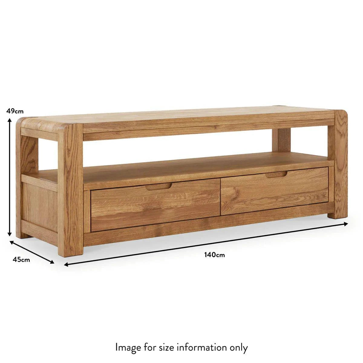 Bergen Oak Corner Entertainment Unit for Sale