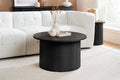 Best Axel Round Fluted Coffee Table Black Only - Blythe Living