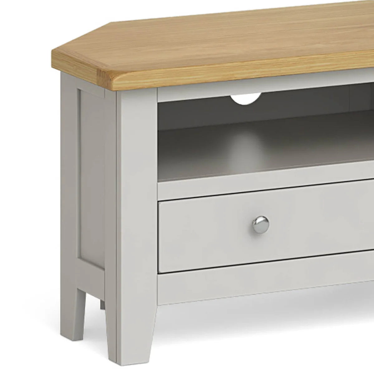 Best Guildford Grey 90cm Corner TV Stand 