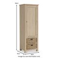 Best Modern Country Washed Oak 3 Drawer Larder for Sale