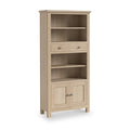 Best Modern Country Washed Oak Display Bookcase for Sale