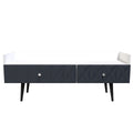 Best Pixel 2 Drawer Coffee Table in Indigo Blue and White Matt for Sale