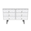 Best Pixel 6 Drawer Midi Chest in White Matt Colour Online