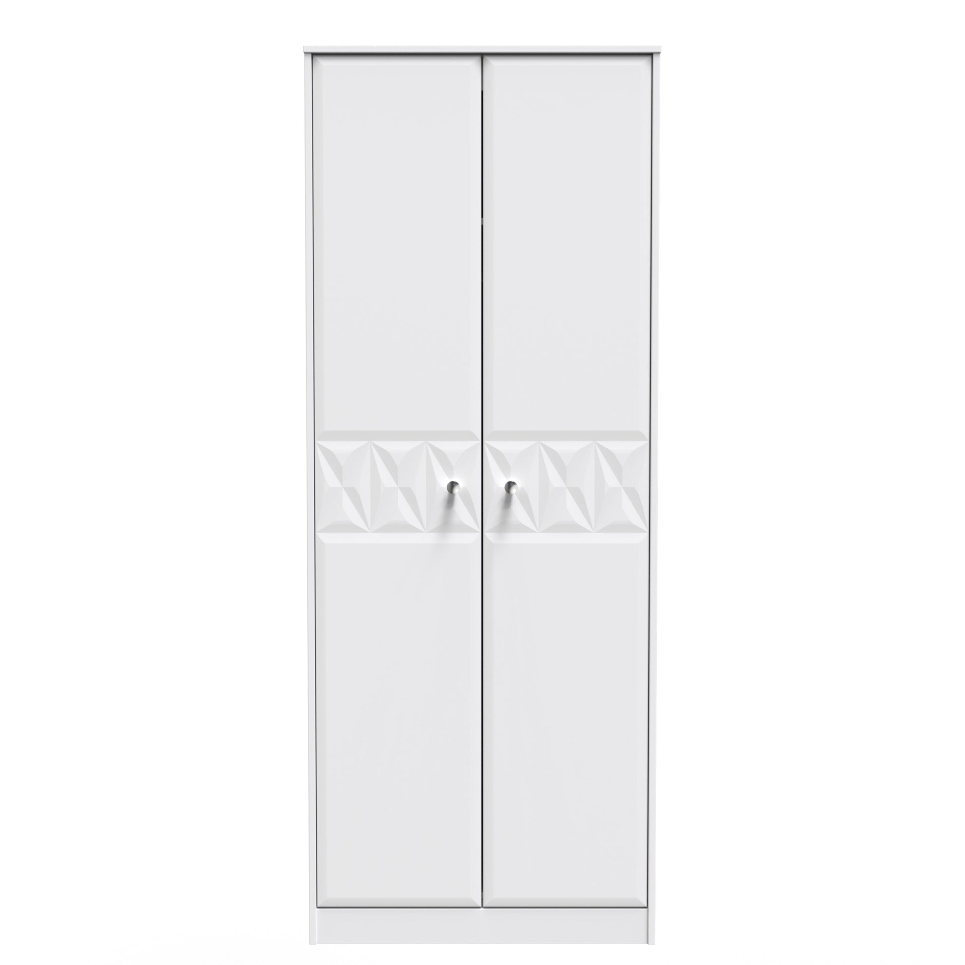 Best Pixel Tall Plain Wardrobe in White Matt Colour