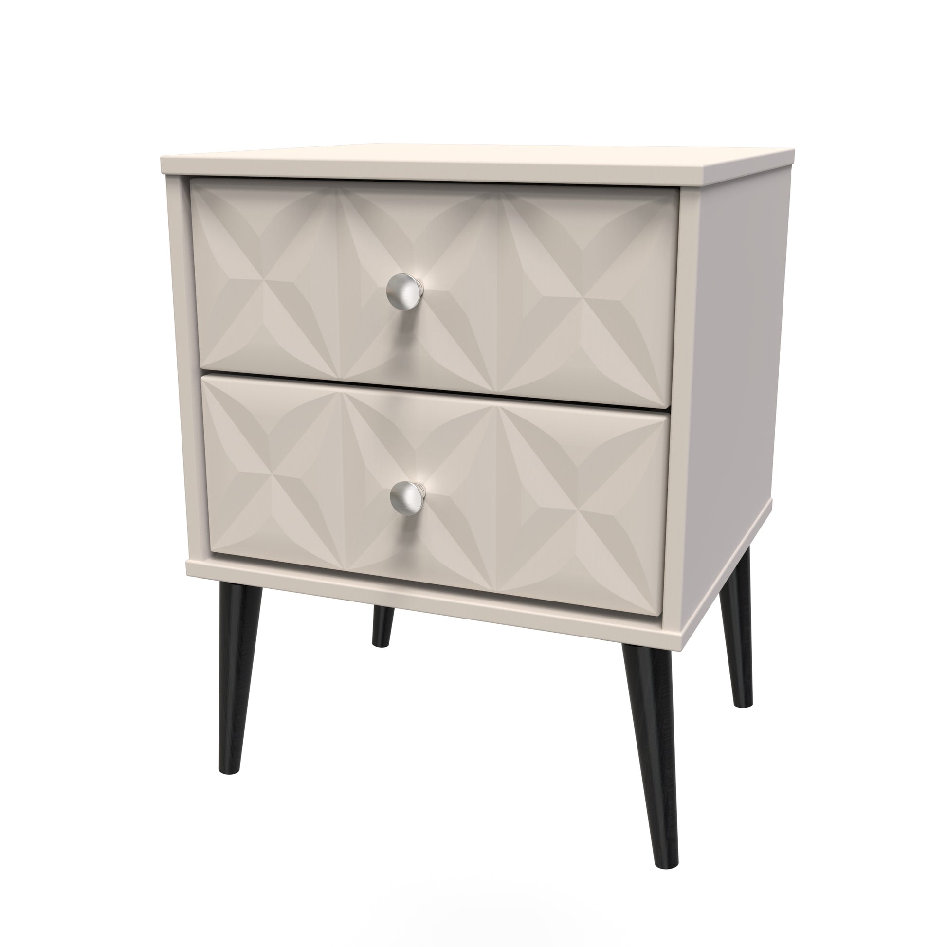 Best Quality Pixel 2 Drawer Bedside Cabinet in Kashmir Matt Colour