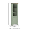 Best Salcombe Corner Display Cabinet in Sage and Oak Online