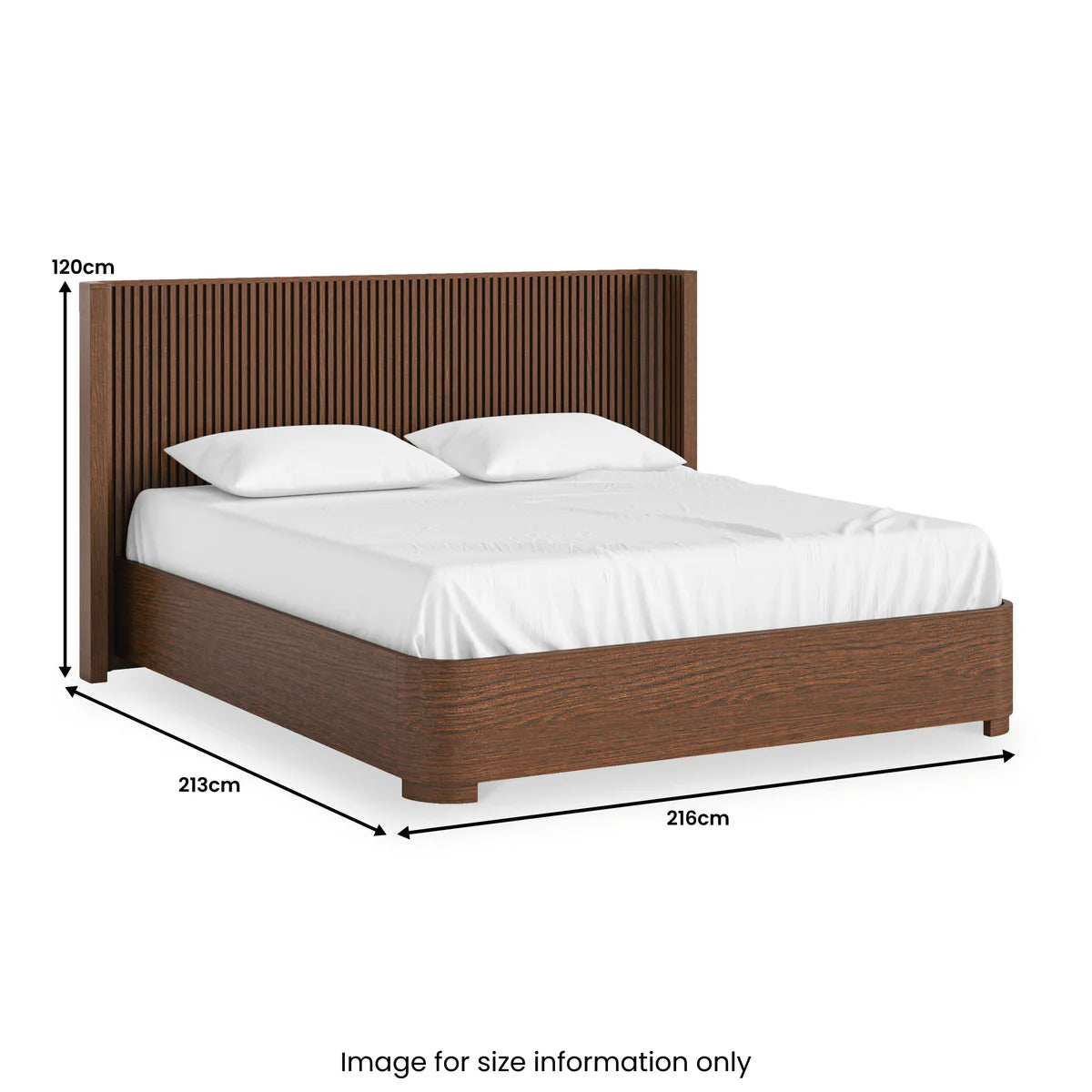 Best Soho Dark Oak Slatted Bed Frame for Sale Online - Blythe Living