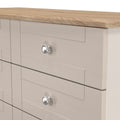 Best Sussex 6 Drawer Midi Chest in Kashmir Ash & Bardolino Oak