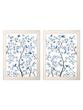 Tree of Life Blue & White Set of 2 - Blythe Living